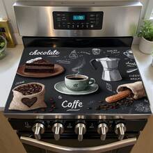 1pc 2D Coffee Heat-Resistant Anti-Slip Top Measurement Cover, Scratch-Resistant Rubber Protective Mat. Can Be Used As A Coffee Protective Mat, Quick-Drying Rubber Anti-Slip Protective Mat, Perfect For Coffee Bars, Home Use, Stylish Anti-Slip Scratch-Resistant, Perfect For Tabletop Gatherings. - Multicolor - View 15