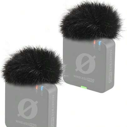 Mic Cover For Rode Wireless Pro, Wind Muff Dead Cat Pop Filter Compatible With Rode Wireless Pro Wireless Microhpone System, Reduce Background Noise Improved Sound Quality (2 Pcs)