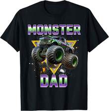 Monster Truck Dad Monster Truck Are My Jam Truck Lovers Men Women T-Shirt - màu đen - Xem 2