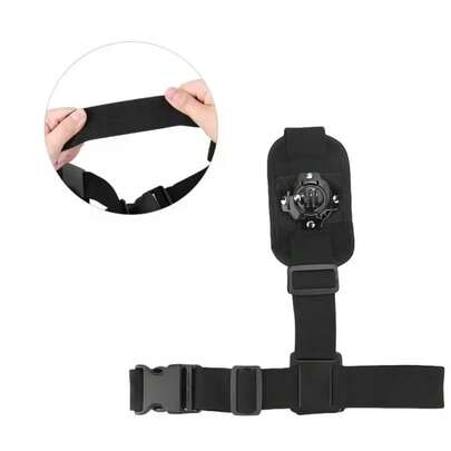 Bộ chuyển đổi dây đeo vai 360° gắn ngực cho Hero 13 12 11 10 9 8 7 6 5 4 3+ 3 Phiên bản Đen