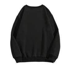 Jackson Guitar Essential Oversized Sweatshirt 2026 New Collection Unisex Cotton Blend Casual Pullover Y2K Streetwear Vintage Rock Style Loose Fit Crewneck Fashion Top For Men Women - 黑色 - 查看 7