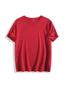 Christian Comfy Color Shirt - Bible Study, Catholic Gift - Inspiring Contemporary Faith Apparel-Women's T-Shirt, Comfortable Round Neck, Casual, Pure Cotton, Short Sleeves - 紅色 - 查看 2
