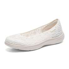 Skechers 女士休闲鞋 - ON-THE-GO FLEX RADIANT 女士一脚蹬休闲鞋，日常休闲户外运动鞋 138448-OFWT - 乳白色 - 查看 3