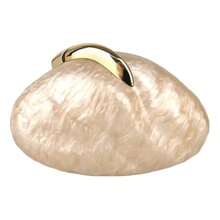 Bridesmaid Clutch Handbag, Mother-Of-Pearl, Luxury Wedding Bag, New Arrival - Champagne - View 1