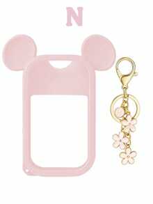 1个花朵钥匙扣免洗洗手液喷雾瓶套，1盎司（30毫升）2026字母花朵珍珠包包挂饰喷雾瓶吊坠，以及硅胶米老鼠耳朵造型喷雾瓶防摔防撞保护套，珍珠手链设计，方便旅行携带，可挂在包包、钥匙或儿童背包上，耐磨、防水、可水洗、可重复使用。 - 彩色 - 查看 18