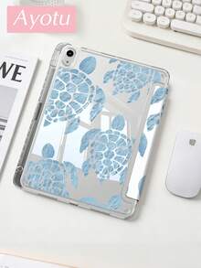 Ayotu Ốp lưng họa tiết rùa biển hình chữ Y, kiểu dáng gập, tương thích với iPad A16, Air 8 (M4) 2026 (11 inch), Air 8 (M4) 2026 (13 inch), Pro 13 12.9 11, Air 11 13, Mini, Air 11 inch, Kindle (thế hệ thứ 11 - ra mắt năm 2024), Kindle Paperwhite thế hệ thứ 12 năm 2024. - Nhiều màu - Xem 3