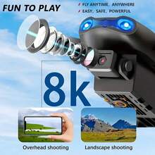 E88 Pro Foldable Drone With 8K Dual Camera, Easy To Fly RC Quadcopter For Beginners, 360° Rolling Stunt, One Key Landing, Intelligent Hover, FPV Live Video, Portable Pocket Drone With Carry Case For Travel Outdoor Camping - View 8