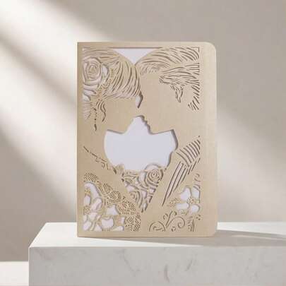 Tarjetas de invitación elegantes para bodas, tarjetas de invitación románticas para fiestas de novios, suministros para fiestas festivas, invitaciones para cumpleaños, bodas, eventos, decoraciones y suministros para fiestas de aniversario de boda y nupciales