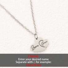 1 chiếc mặt dây chuyền hình chữ U đôi tinh tế, khắc laser tên tiếng Anh, làm bằng thép không gỉ 304L, có thể điều chỉnh độ dài, dây chuyền đôi bằng thép không gỉ hình ngôi sao sóng nước, quà tặng cá nhân hóa, quà tặng cho người yêu, quà tặng cho mẹ, quà tặng ngày Valentine, quà tặng kỷ niệm, quà tặng gia đình, quà tặng bạn bè. - Nhiều màu - Xem 10