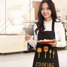 2 Packs/1-Pack Premium Waterproof And Oil-Proof Cooking Apron - , With Utensil Pockets, Adjustable Size, Perfect For Use In Cafes, Restaurants, And Home Kitchens, A Stylish And Versatile Essential - Multicolor - View 7