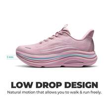 Women's Slip On Walking Shoes Hands-Free Cushion Running Tennis Comfortable Arch Support Gym Workout Athletic Fashion Sneakers StediCloud - Pink - View 11