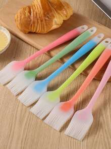 1Pc Random Color Silicone Baking Oil Brush For Pancakes - random color - View 8