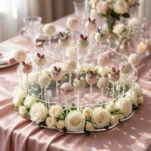 1 chiếc giá đỡ kẹo mút acrylic, giá trưng bày bánh que, thích hợp cho đám cưới, tiệc tùng, nhà hàng, họp mặt, trung tâm thương mại, đồ dùng đám cưới, trưng bày món tráng miệng trong bữa tiệc, giá đựng món tráng miệng. - Trong sáng - Xem 4