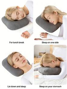 1个侧睡枕，O型镂空耳洞枕，填充高弹材料，耳部护理枕，缓解耳洞疼痛和耳压，适用于侧睡、俯卧、小憩、耳部护理、居家睡眠等多种场景。 - 深色 - 查看 3