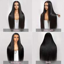 bling hair 200% Density Glueless Wear And Go Straight Wigs For Women Human Hair 6x4 HD Lace Closure Wigs Human Hair Brazilian Virgin Wigs Pre Plucked Pre Cut 5x5 Glueless Lace Front Wigs Human Hair Straight 7x5 9x6 Closure Wigs Ready To Wear For Beginners 24 26 Inch - Natural Black - Xem 9