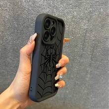 Funda con diseño de araña para teléfono 1716112131415ProMaxXSXXR, a prueba de golpes, de silicona mate, tipo bumper, 17Air - Negro-YYDSF2845 - Ver 7