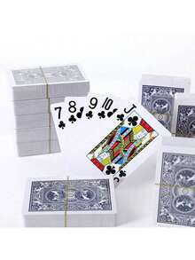Waterproof Standard Playing Cards Set For Adults With Durable Box, Anti-Bend Paper Material, Ideal For Party Entertainment And Card Games, Age 14+, Multiple Decks (Pcs/Set) - Multicolor - View 6