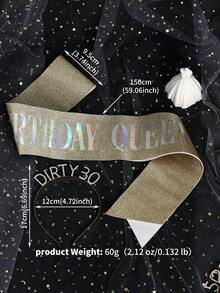 1 món đồ trang trí sinh nhật lần thứ 30, băng đô vương miện sinh nhật "Dirty 30", quà tặng sinh nhật lần thứ 30 cho cô ấy. - Nhiều màu - Xem 6