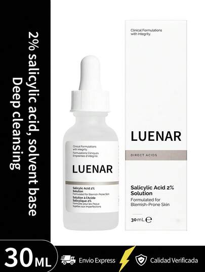 The Ordinary Sérum Facial, Solución de Ácido Salicílico al 2% TOP 2026 - 1 Unidades, Sérum Anti-Acné para Piel Grasa y con Imperfecciones, Exfoliante, Limpia Poros, Elimina Células Muertas, Textura Acuosa - 30ml
