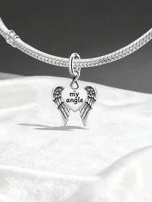 1 chiếc mặt dây chuyền hình thỏ hoa mùa xuân bằng bạc sterling 925 đơn giản và độc đáo, mặt dây chuyền tự làm hình thỏ, trang sức tinh tế làm quà tặng cho phụ nữ hoặc nam giới. - Bộ 1 - Xem 4