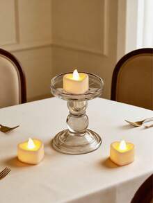 Nuova Candela Elettronica Venduta Molto Bene Oltre Confine, Luce LED Realistica per Compleanno, Proposta Romantica, Decorazione Atmosfera Romantica, Adatta per Feste, Celebrazioni, Matrimoni, San Valentino, Ognissanti, Ringraziamento, Decorazione Natalizia, Decorazione da Tavolo per Ristoranti - Piccolo Cuore - Visualizzare 6