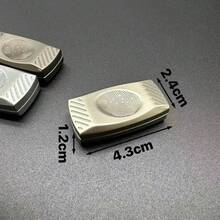 磁性金属减压玩具：硬币滑块+旋钮 | 带触感硬币旋转器的EDC桌面小工具，行政办公玩具及成人礼品套装 - 彩色 - 查看 8