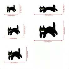 1pc Grumpy Black Cat Shaped Bath Mat, Slouchy Lying Down Black Cat Design, Cool Grumpy Face Expression, Personalized Catching, Suitable For Entryway/Bathroom, Doormat, Small Rug, Welcome Mat, Carpet, Outdoor Doormat, Kitchen Rug, Home Decor, Front Door Mat, Area Small Rug, Outdoor Mat, Home Decor, Area Rug, Garden Rug, Washable Carpet - Multicolor - View 6