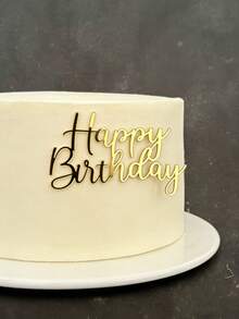 1pc New Acrylic Birthday Cake Decor, Suitable For Decorating Birthday Cakes And Dessert Tables, Spring Gift - StyleB - View 2