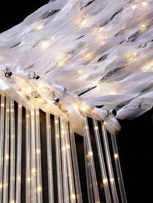 3PCS LED Luminous Fairy Wand With Bell, Light Up Wands For Wedding,Silk Streamer With Bell LED Fairy Ribbon Fairy Wand Glow In The Dark Flashing Lace Stick, Luminous Ribbon, Wedding Bell Decoration, Wedding Wands Streamers Ribbon Flowing Light For Wedding Birthday Party Favor,Wedding Reception, Graduation, New Year, Birthday Party ,Concert(Warm White) - A - View 4