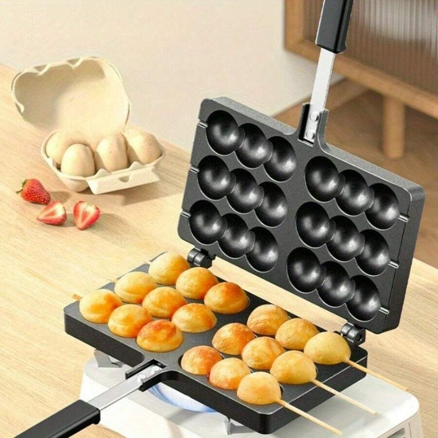 Molde comercial para gofres de huevo, fabricante de gofres de huevo doméstico de gas y eléctrico, molde para galletas y pasteles