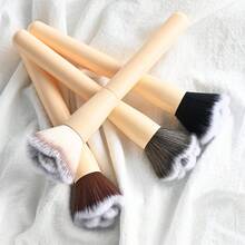 1 chiếc cọ trang điểm cán gỗ hình hoa hồng mới, cọ đánh phấn cỡ lớn, cọ phủi bụi móng tay, cọ vẽ móng hình hoa. - Nhiều màu - Xem 2