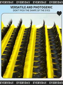 160 Pieces Of D-Style Fluffy DIY False Eyelashes, 8-16mm Mixed Natural Eyelash Extension Style, Faux Mink Fur Eyelashes, Reusable Eyelash Clusters, Suitable For Beginners To Use At Home. - View 7