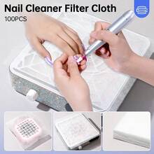100pcs Nail Vacuum Cleaner Filter Paper, Pink Nail Trimmer Dust Collector Filter Paper, Nail Sander Accessory, Dust Filter For Most Nail Vacuum Cleaners, Home And Salon Nail Supplies.,Nail Supplies,Nail Machine - Multicolor - View 5