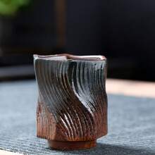 1 chiếc tách trà bằng gốm miệng vuông kiểu retro sáng tạo, tách cà phê cầm tay dùng trong gia đình. - Nhiều màu - Xem 12