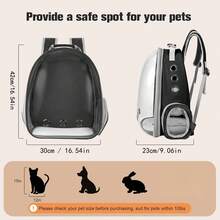 Breathable Large Capacity Pet Carrier Backpack For Cats, Portable For Outdoor Use - Multicolor - View 10