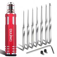 Prime Mo Scrir  Resin Carved Scri Line Obby Cutting Tool Cisel Mo Cisel Wit 7 Blades 0.1/0.2/0.4/0.6/0.8/1.0/2.0mm  Carng Cutting Panel Line Scale Mo(Red) - Red - View 1