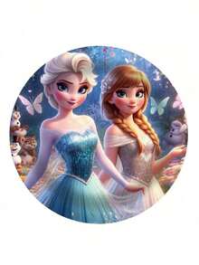 DOBBLE 冰雪奇缘50件套一次性旅行餐具套装，适合10人使用，包含10个餐盘、10个甜点盘、10个纸杯和20张纸巾，适用于露营、户外烧烤、婚礼生日派对等场合，是万圣节、圣诞节、感恩节和节日晚餐的理想之选。同时也是万圣节、圣诞节、感恩节和节日派对装饰的完美之选。 - 彩色 - 查看 3