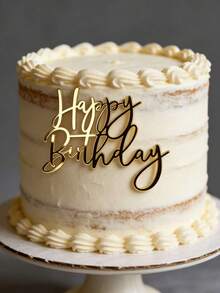 1 pieza Nuevo decoración de pastel de cumpleaños de acrílico, adecuado para decorar pasteles de fiesta y mesas de postres, regalo de primavera - estiloA - Ver 1
