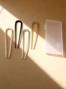 3/2/1件套大号优雅金色U型金属发夹 - 适合浓密长发，女士法式发夹，发髻延长器，发髻制作器，发夹，发饰，学习用品，法式发卡 - 彩色 - 查看 23