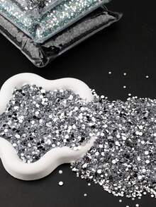 10,000-12,000pcs Colorful Crystal Rhinestone Set, 3mm Mixed Size Resin Gems, Suitable For Crafting, DIY, Cup, Shoes Decoration - 3mm-6mm - View 8