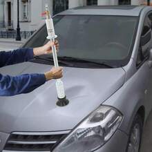 Dent Puller Tool-Air Pneumatic W/ 3 Suction Cups,For Car Sheet Metal Repair - Default - View 2
