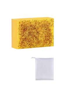 Lemon Turmeric Kojic Soap,Natural Handmade Soap,Turmeric Soaps Bar For Face And Body, Smooth Skin Tumeric Soapes,Deep Cleansing Soaps For Men & Women - Lemon - Xem 8