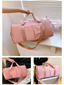 Versatile Lightweight Waterproof Gym Bag Chic Handbag/Tote Bag Women Sports Bag Back To School Travel Essential Spacious Travel Bag For Work - 彩色 - 查看 9