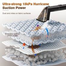 1650W Steam Vacuum Cleaner, With Steam Function, Carpet Vacuum Cleaner, Hot Water Carpet Cleaning, Sofa Cleaner, Strong Suction, Quiet, Auto Charging - EU F Type Plug(220-240V) - View 3
