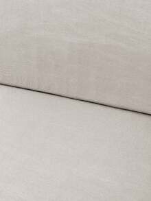 1pc Solid Color Milk Silk Elastic Sofa Seat Cushion Cover, High Elasticity Dust-Proof Sofa Seat Protector Suitable For Outdoor Garden Patio - Beige - View 9