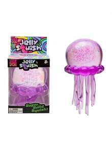 Jellyfish Squishy Fidget Toy, Silicone Octopus Water Play Squeeze Toy, Slow Rising Stress Relief Props - Blue - 查看 7