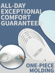 HSYAAMOO 2 Pairs Latex Insoles - Soft, Breathable And Trimmable Insoles Suitable For Toddlers Unisex High Elasticity Insole ,US 4-2 - Baby Blue - View 4