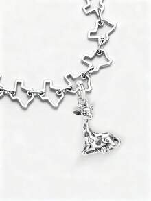 1 chiếc mặt dây chuyền hình thỏ hoa mùa xuân bằng bạc sterling 925 đơn giản và độc đáo, mặt dây chuyền tự làm hình thỏ, trang sức tinh tế làm quà tặng cho phụ nữ hoặc nam giới. - Bộ 1 - Xem 7