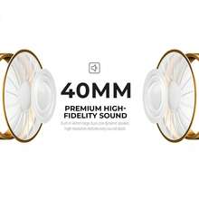 HAVIT Wireless Headphone, With Comfortable Earmuffs, Long-Battery Life, Wireless 5.3, Excellent Stereo Sound, 40mm Large Dual-Core Dynamic Speaker, Multifunctional Buttons, Skin-Friendly Material, Folding Design. - View 6