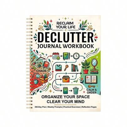 365-Day Decluttering Plan Guidebook, Practical Home Organization And Planning, Ideal Gift